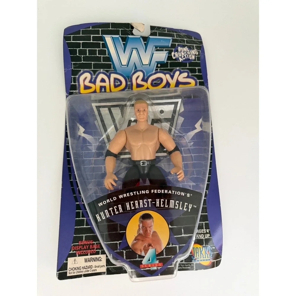 WWF Bad Boys Hunter Hearst Helmsley Action Figure‎ Series 4 Jakks Pacific 1997